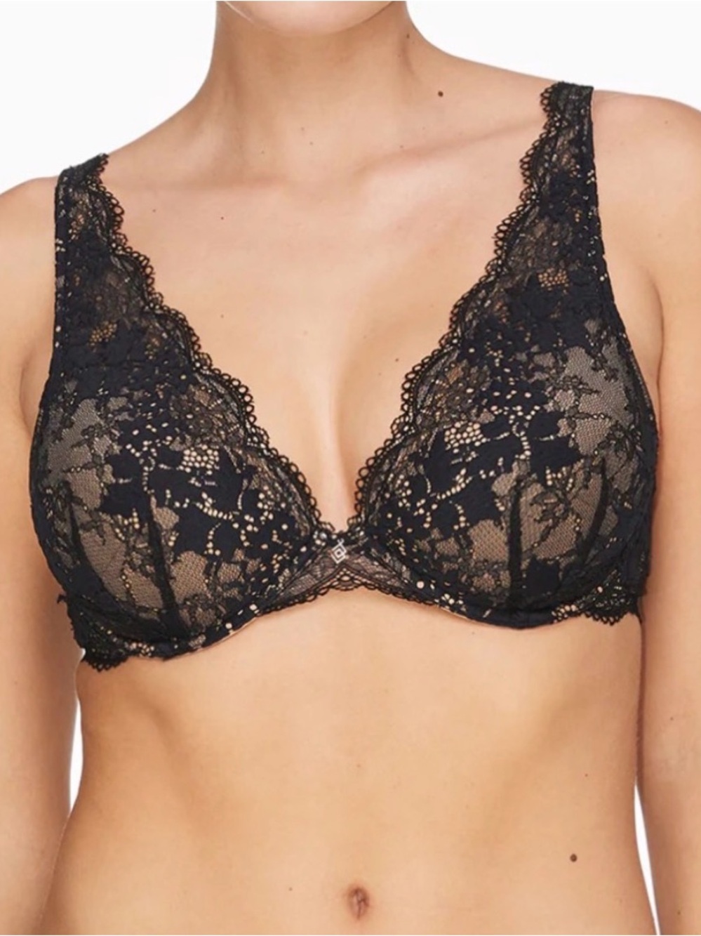 34F ThirdLove underwire bra Black lace